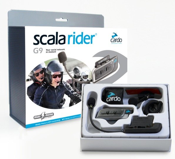 Cardo Scala Rider G9 Powerset (Includes 2 G9 Headsets) Bluetooth motorcycle intercom (box)