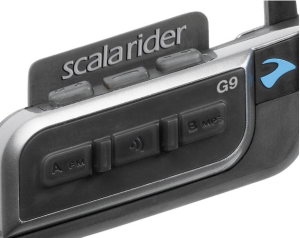 Cardo Scala Rider G9 Powerset Bluetooth Motorcycle Intercom- close-up buttons