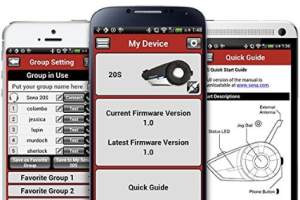 Sena 20S-01D Motorcycle Bluetooth Intercom - smartphone App