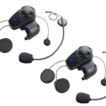 Sena SMH10D-11 Motorcycle Bluetooth Headset:Intercom with Universal Microphone Kit (Pack of 2)
