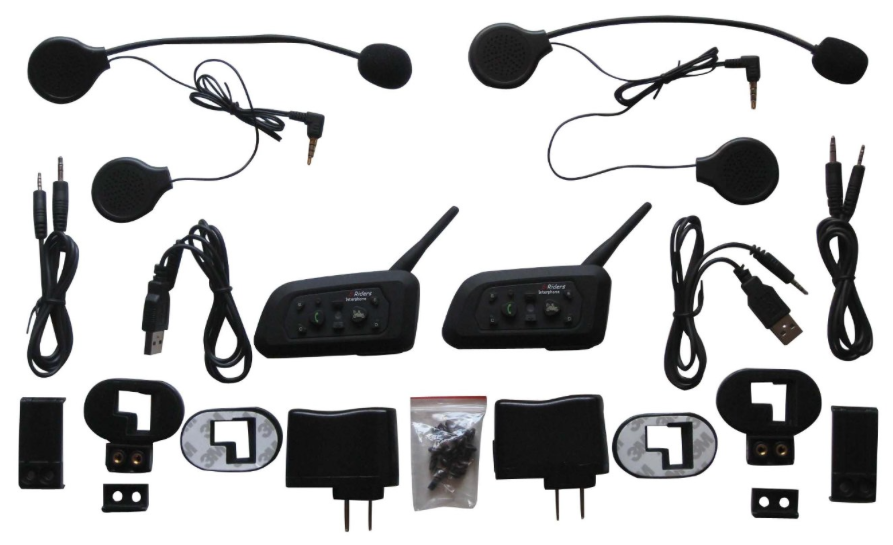 Shark SHKLXMBT688IL Motorcycle Bluetooth Headsets 6 Riders Intercom set - overview