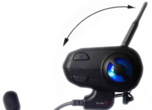 Shark Shkmhf9 Motorycycle Intercom 3800 Ft Bike-to-bike 4 Way Bluetooth Headset (duo package) - close up