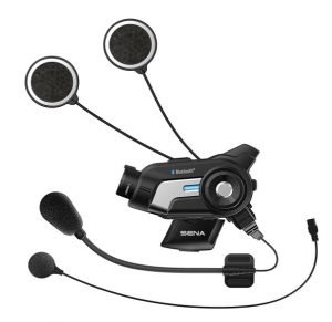 Sena 10C-01 Motorcycle Bluetooth Camera and Headset Intercom - speakers and microfon